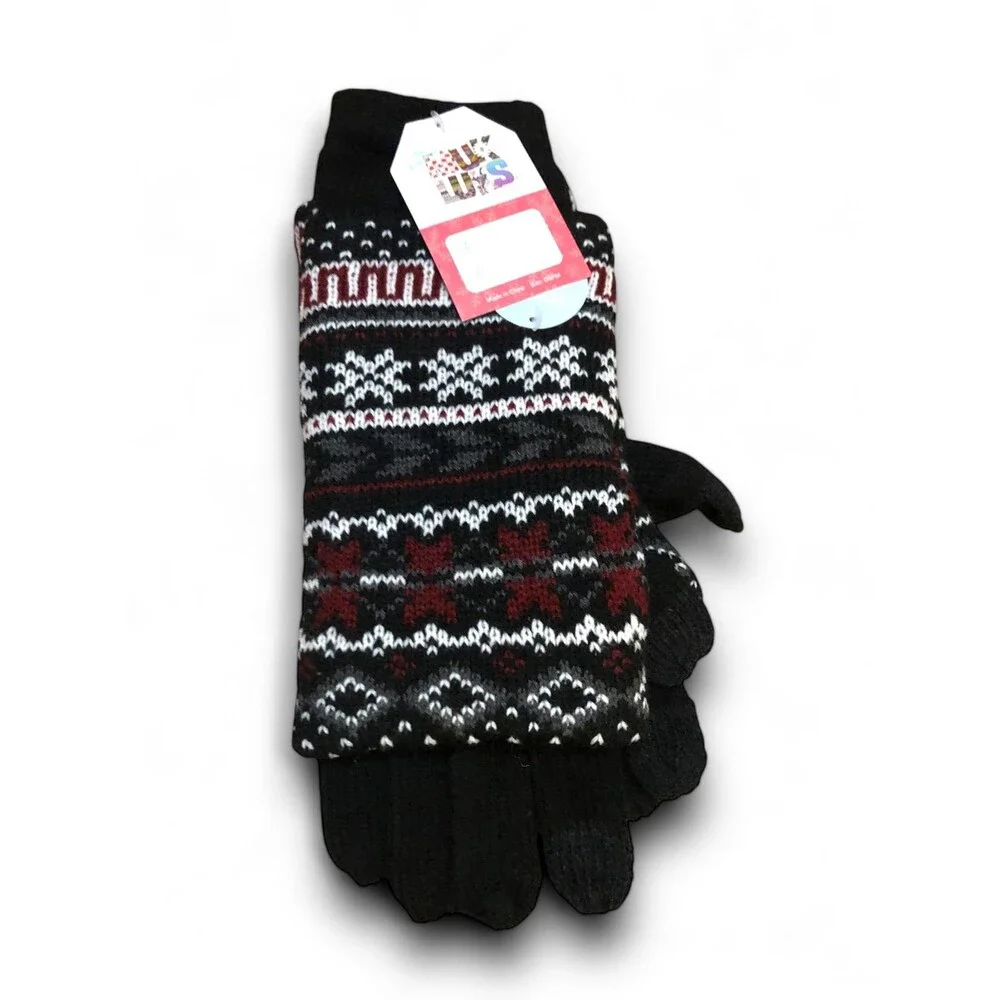 Muk Luks Women's Holiday Gift Winter Gloves - OSFM